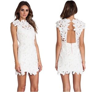 Dolce Vita White Floral Backless Dress